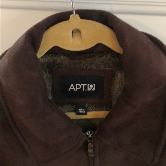 Men’s brown suede APT.9 jacket - Picture 2 of 3